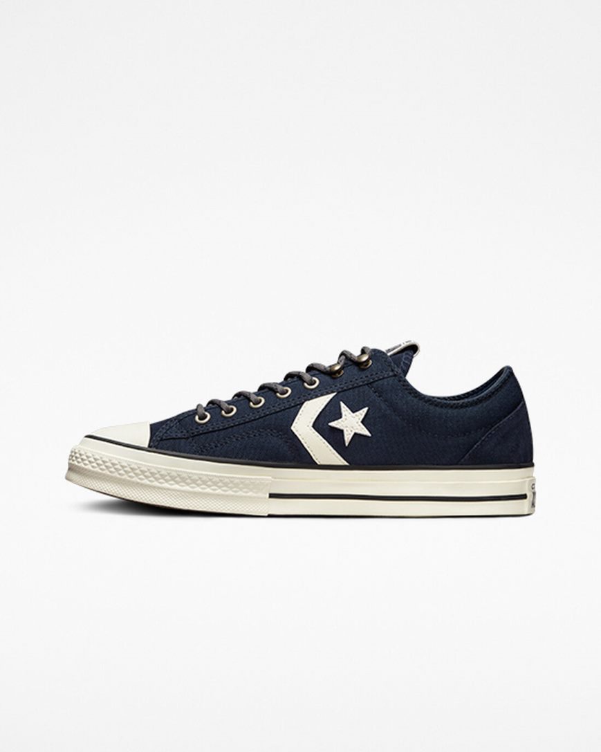 Converse Star Player 76 Retro Hike Lave Sko Dame Obsidian Svarte | 276VIXUQO