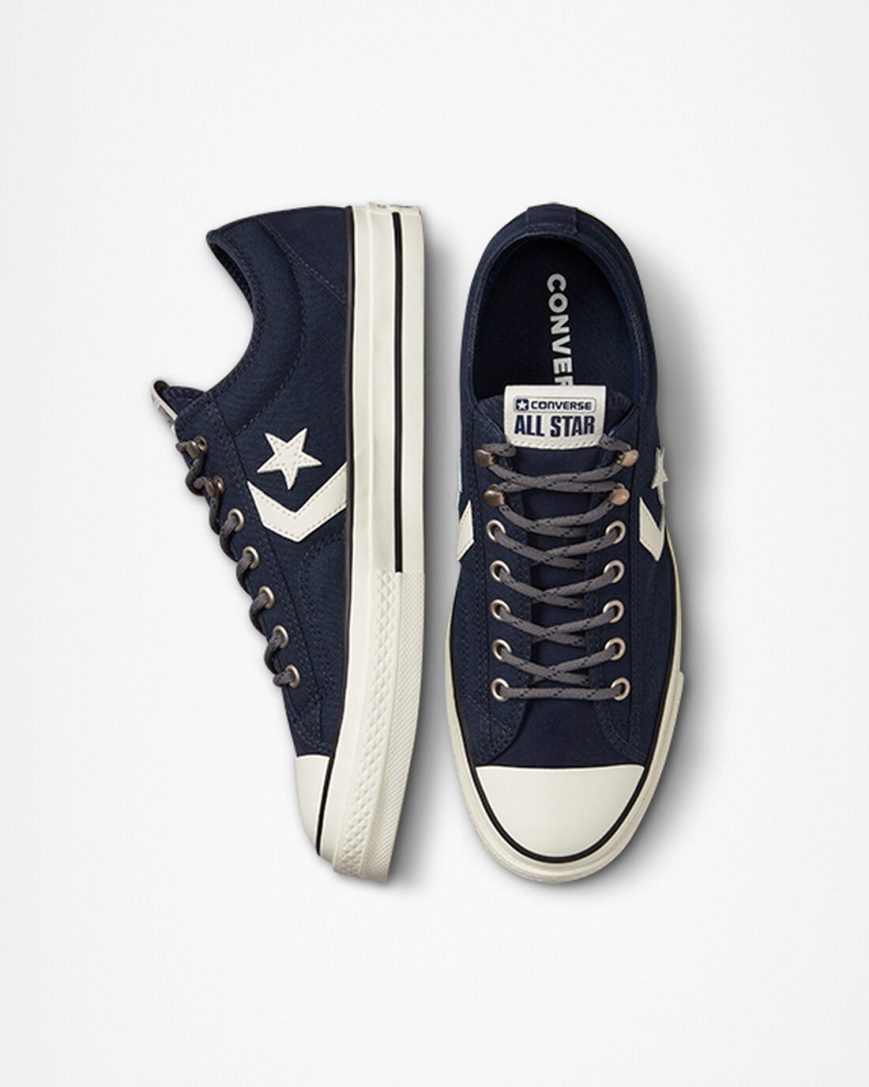Converse Star Player 76 Retro Hike Lave Sko Dame Obsidian Svarte | 276VIXUQO