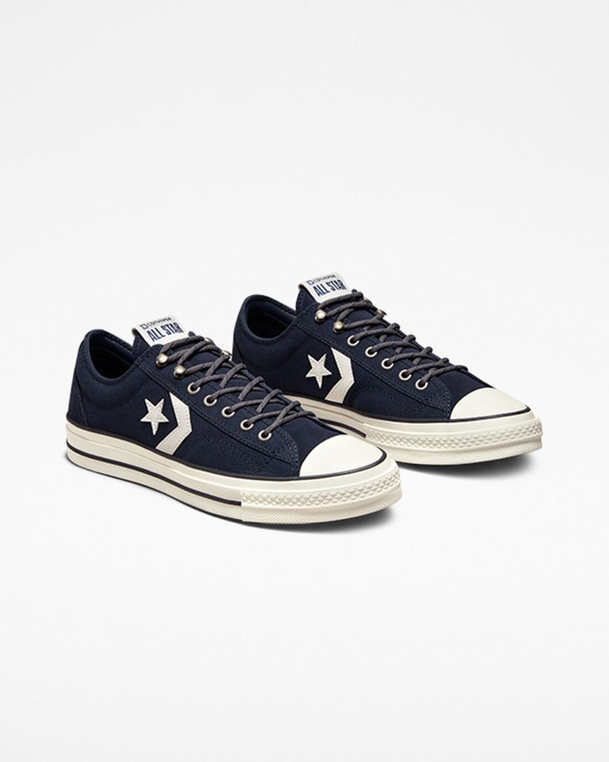 Converse Star Player 76 Retro Hike Lave Sko Dame Obsidian Svarte | 276VIXUQO