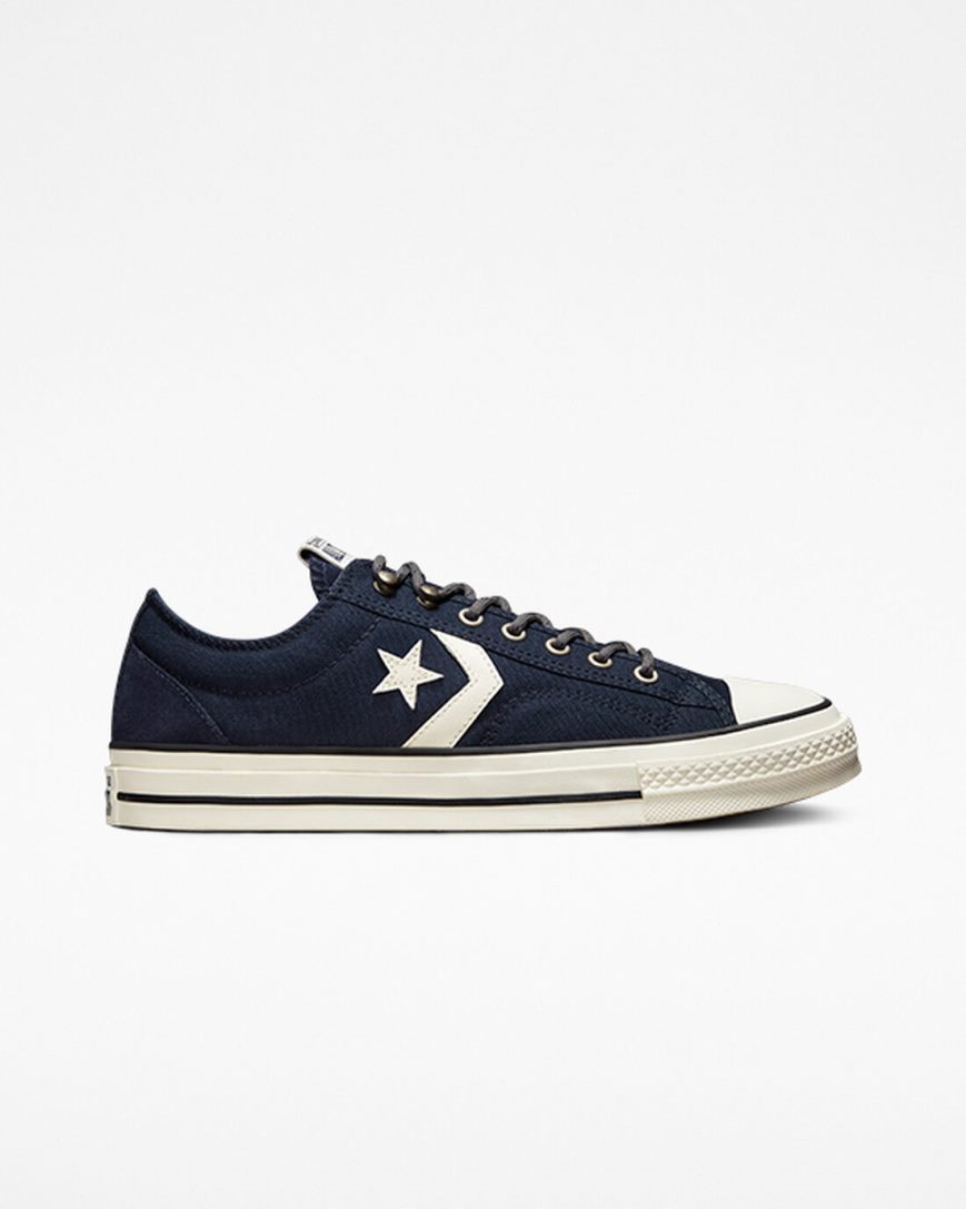 Converse Star Player 76 Retro Hike Lave Sko Dame Obsidian Svarte | 276VIXUQO