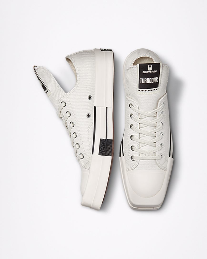 Converse TURBODRK Chuck 70 Lave Sko Dame Hvite Svarte | 462EFLXQS