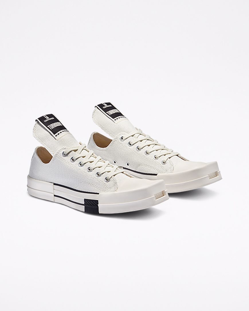 Converse TURBODRK Chuck 70 Lave Sko Dame Hvite Svarte | 462EFLXQS