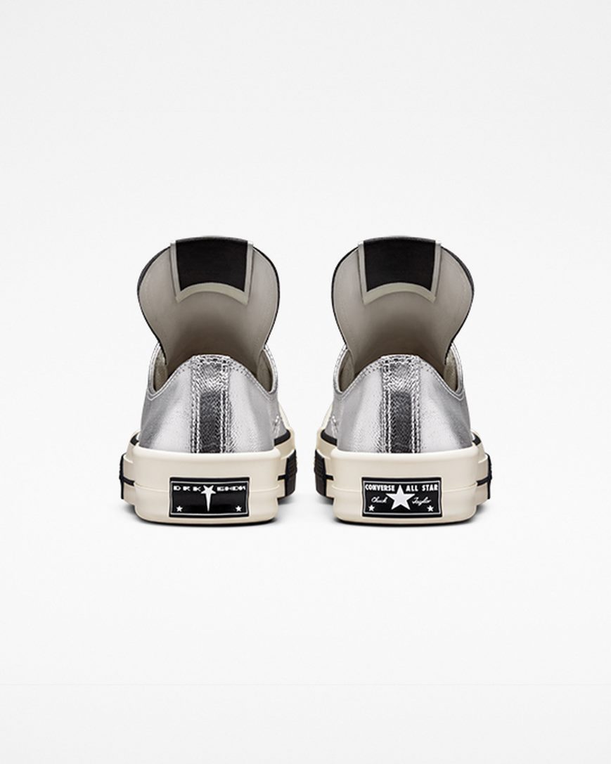 Converse TURBODRK Chuck 70 Lave Sko Herre Sølv Svarte | 945LZCGXF