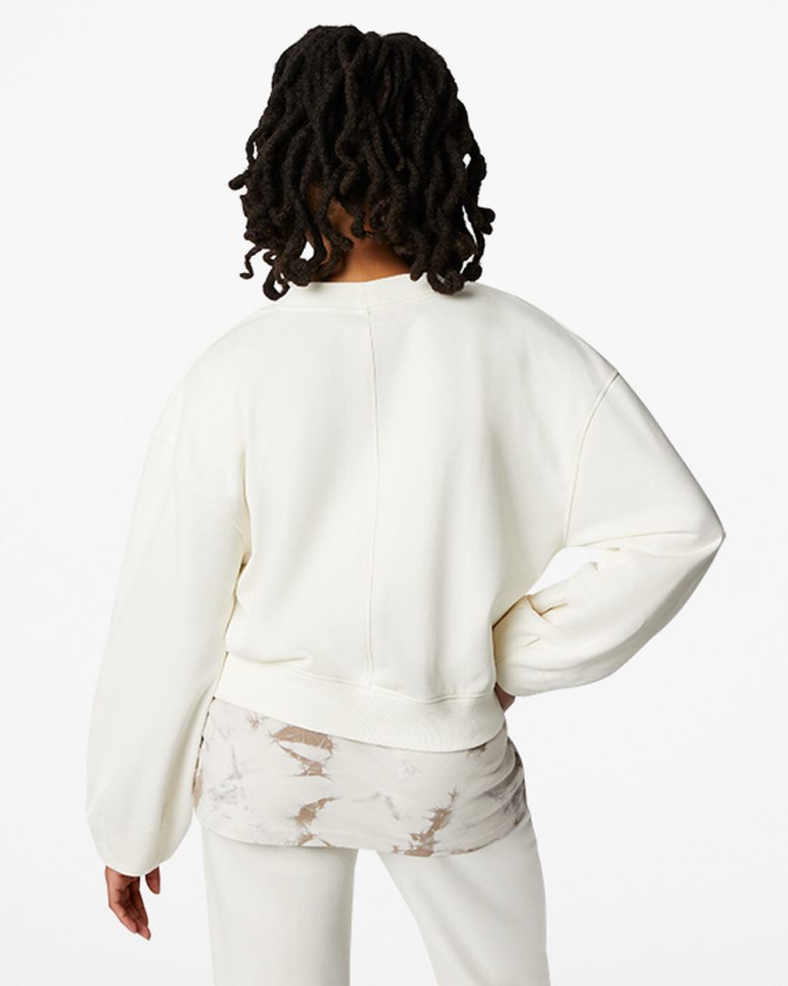 Converse Twisted Knits Cardigan Gensere Dame Beige | 276BLQATX