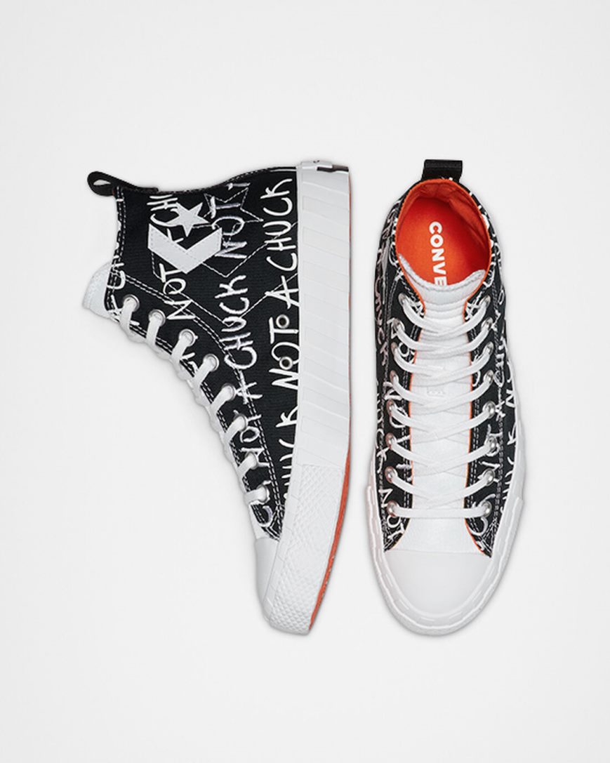 Converse UNT1TL3D Høye Sko Herre Svarte Hvite | 476XZYJGD
