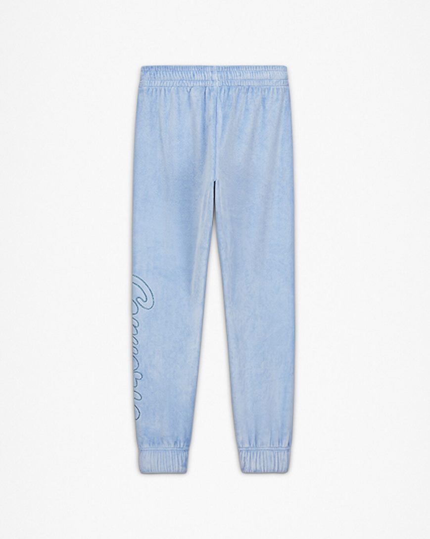 Converse Velour Joggebukser Jente Blå | 392EJNTIB