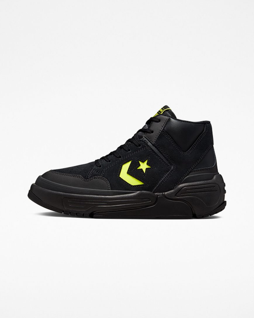 Converse Weapon CX Monster Clash Høye Sko Dame Svarte Gul | 812EMXKDQ