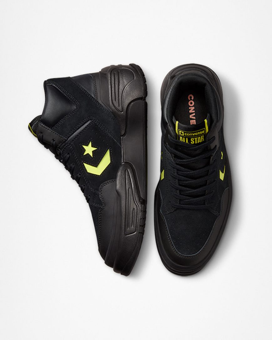 Converse Weapon CX Monster Clash Høye Sko Dame Svarte Gul | 812EMXKDQ