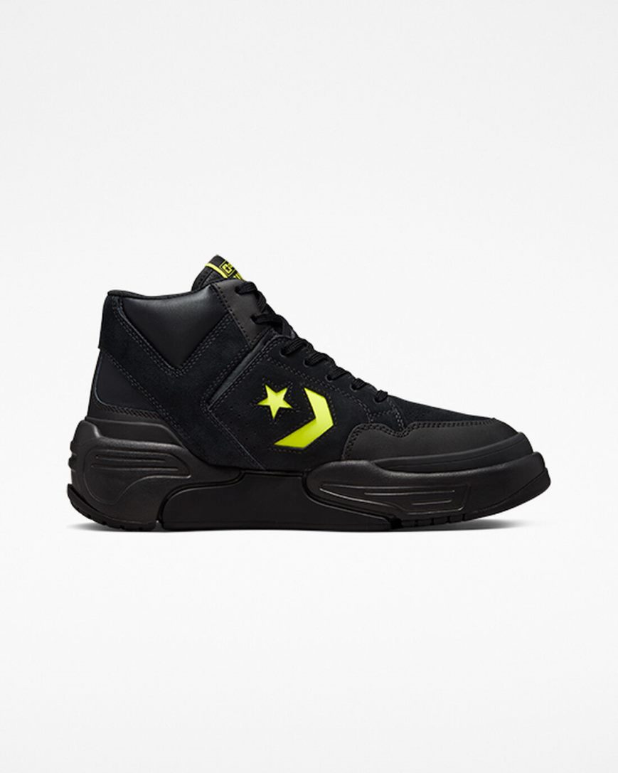 Converse Weapon CX Monster Clash Høye Sko Dame Svarte Gul | 812EMXKDQ