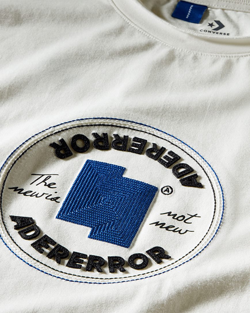 Converse x ADER ERROR SHAPES T-Shirts Herre Hvite | 410DGIRFA