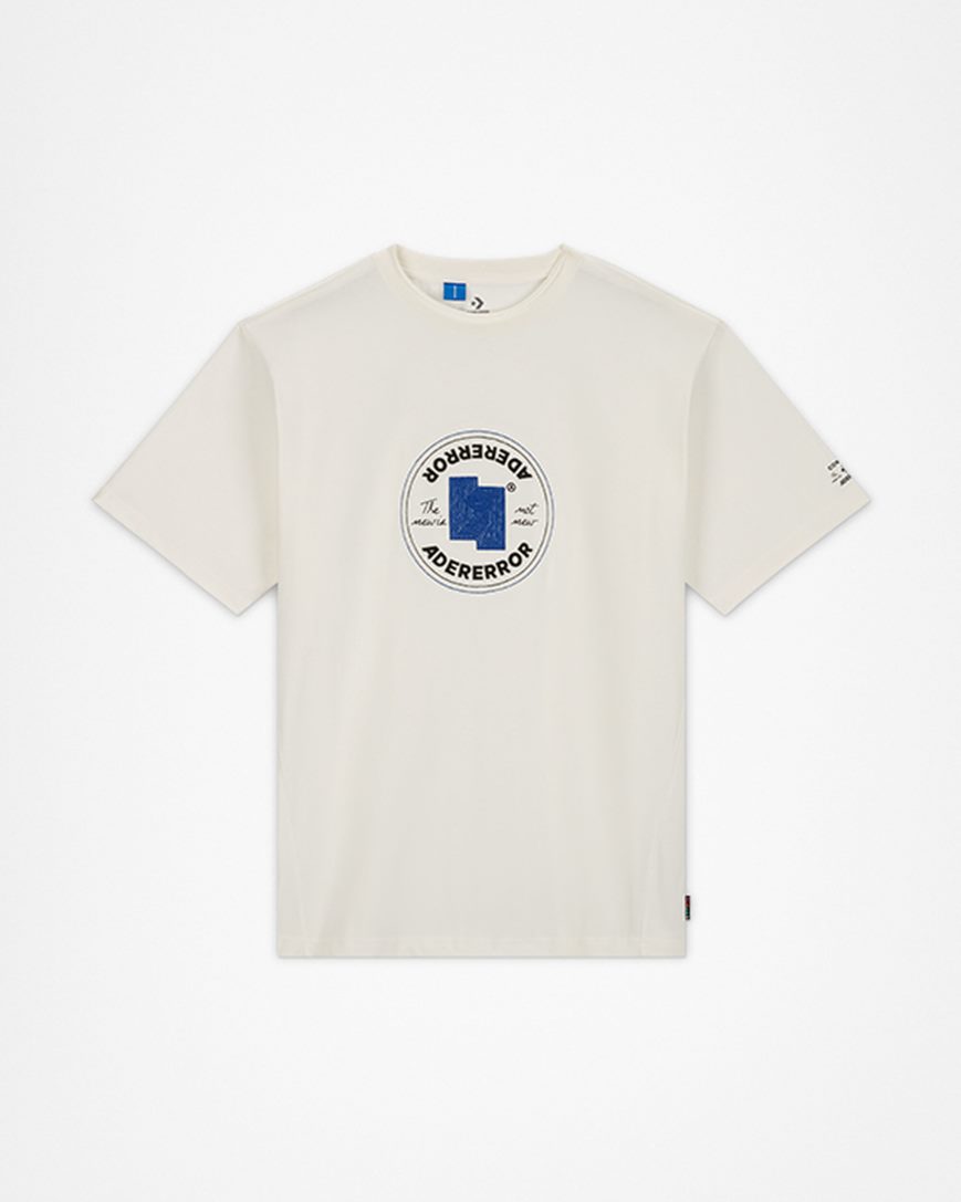 Converse x ADER ERROR SHAPES T-Shirts Herre Hvite | 410DGIRFA