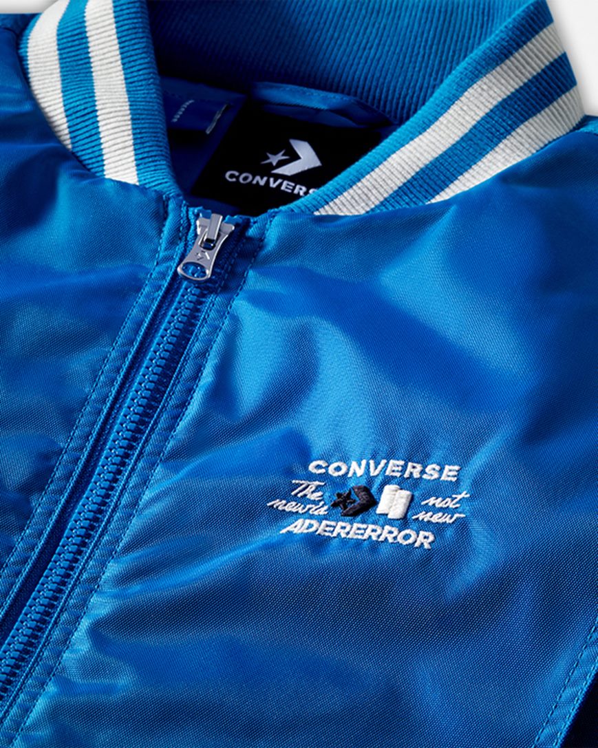Converse x ADER ERROR SHAPES Varsity Jakke Herre Blå | 874KSQOZH