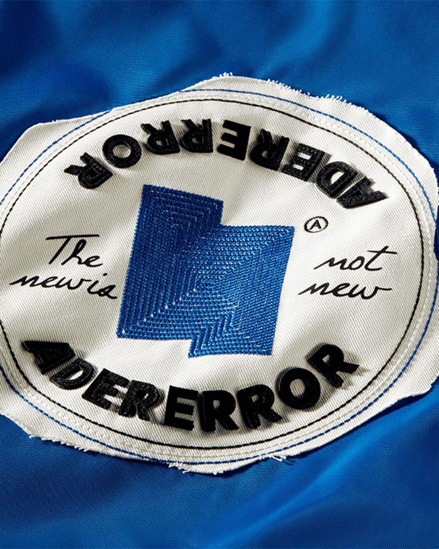 Converse x ADER ERROR SHAPES Varsity Jakke Herre Blå | 874KSQOZH