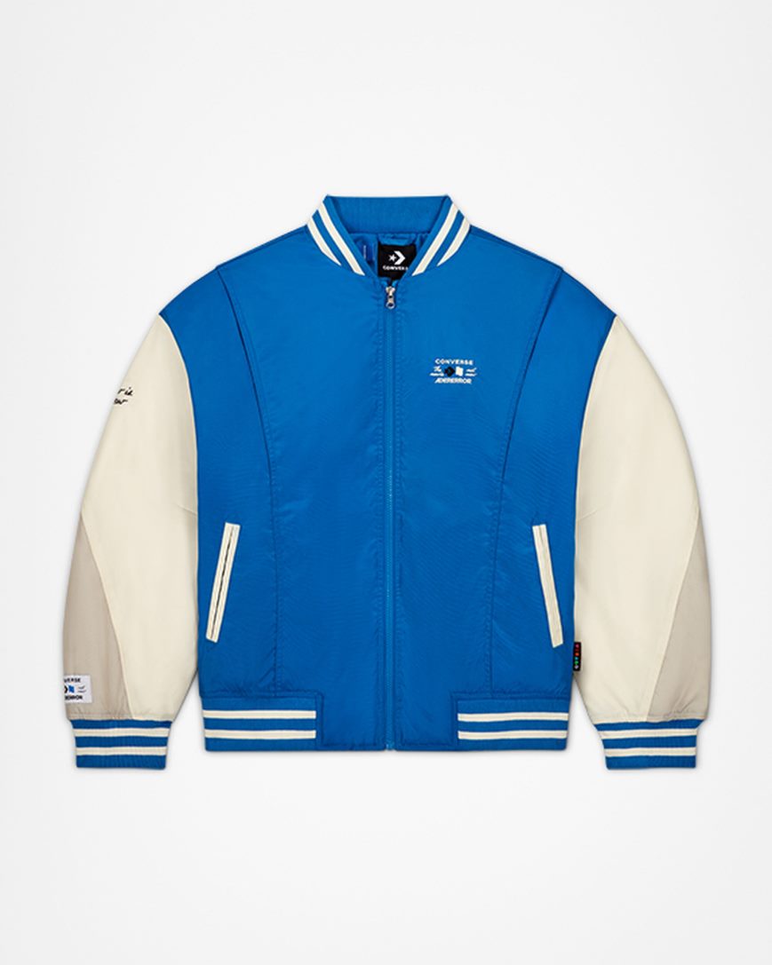 Converse x ADER ERROR SHAPES Varsity Jakke Herre Blå | 874KSQOZH