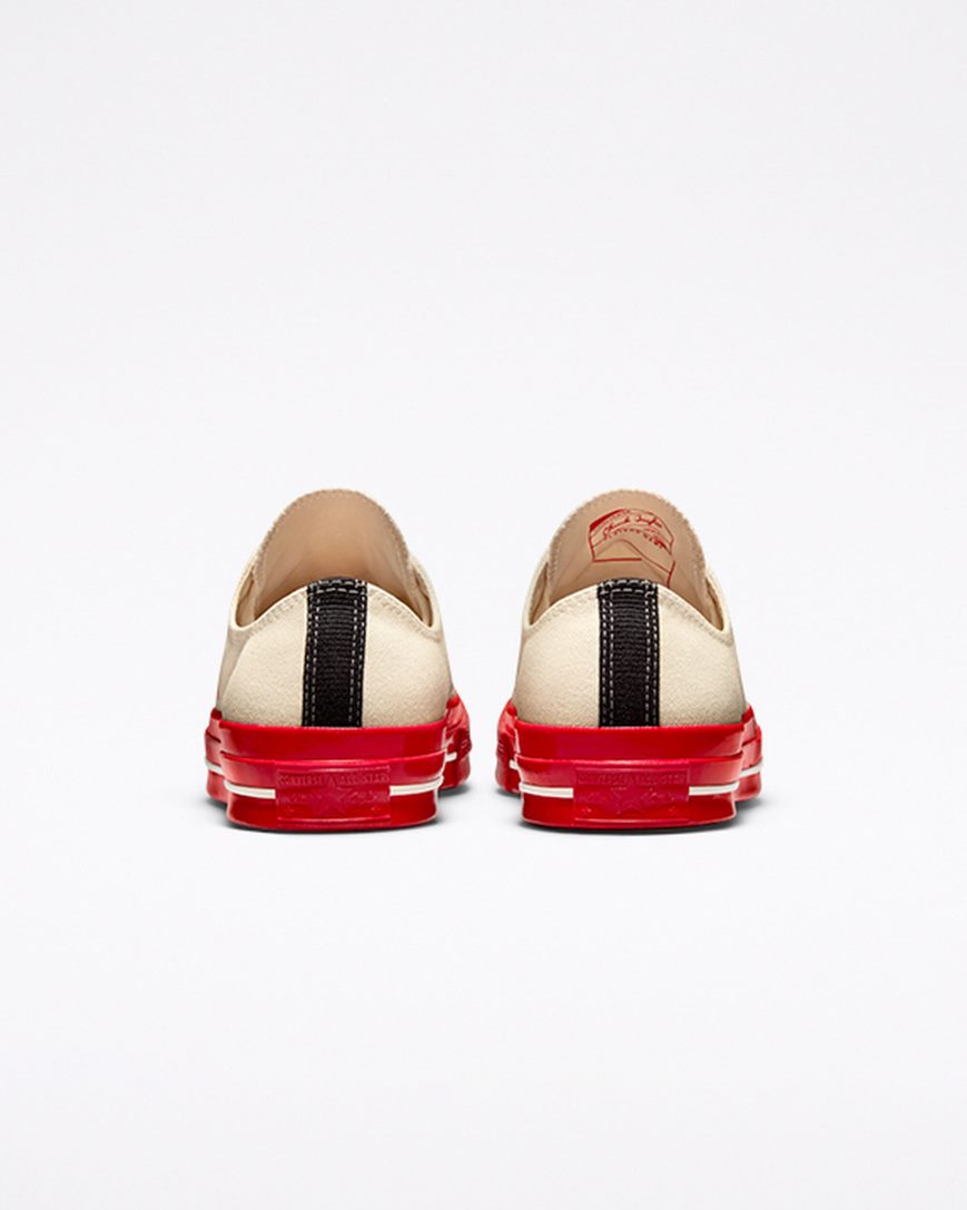 Converse x Comme des Garçons PLAY Chuck 70 Lave Sko Herre Rød | 150OAGCES