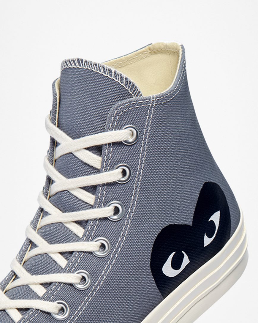 Converse x Comme des Garçons PLAY Chuck 70 Høye Sko Herre Grå Svarte | 217PDJCKA
