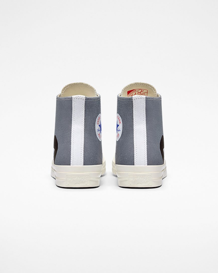 Converse x Comme des Garçons PLAY Chuck 70 Høye Sko Herre Grå Svarte | 217PDJCKA