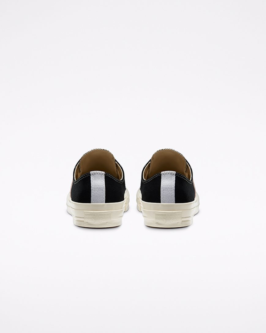Converse x Comme des Garçons PLAY Chuck 70 Lave Sko Dame Svarte Hvite Rød | 298IKYWGR