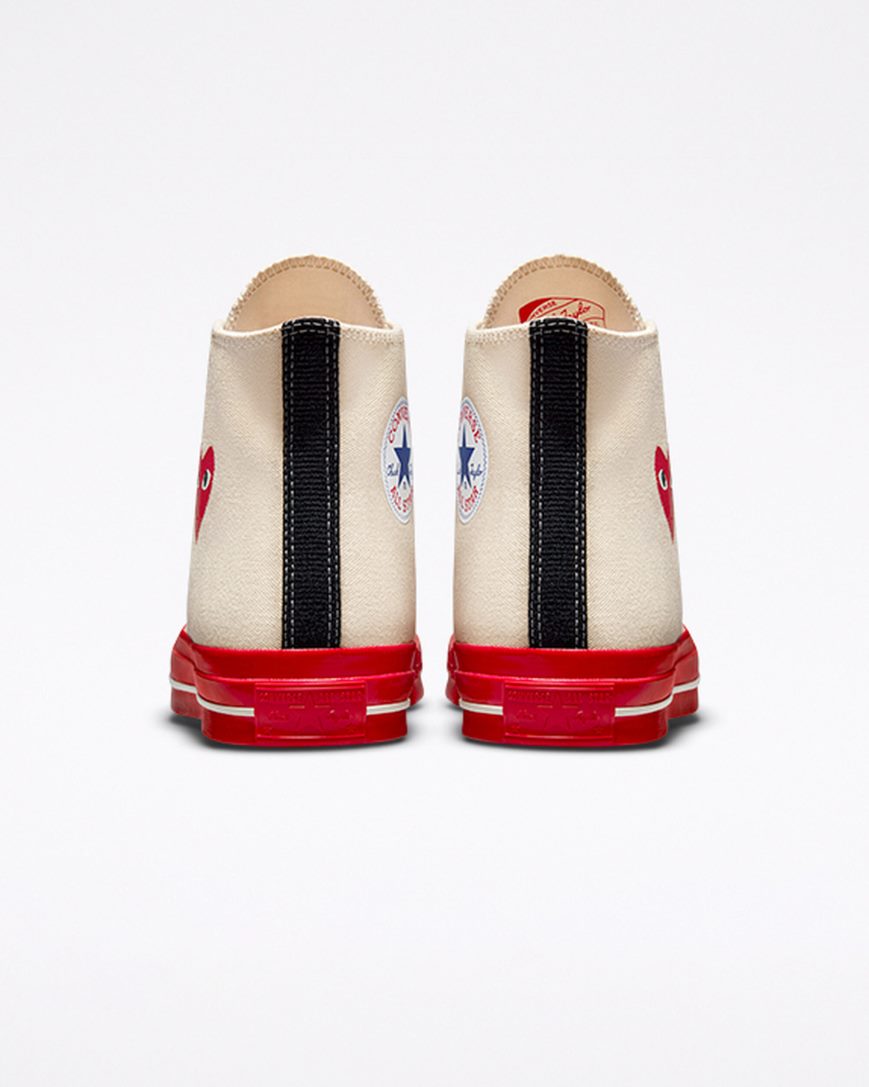 Converse x Comme des Garçons PLAY Chuck 70 Høye Sko Dame Rød | 427RIYBKQ