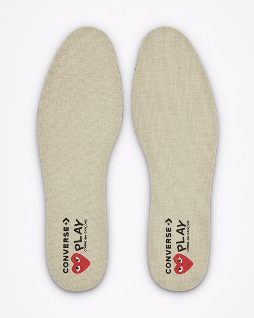 Converse x Comme des Garçons PLAY Chuck 70 Lave Sko Dame Blå Svarte | 538ZWSUNL