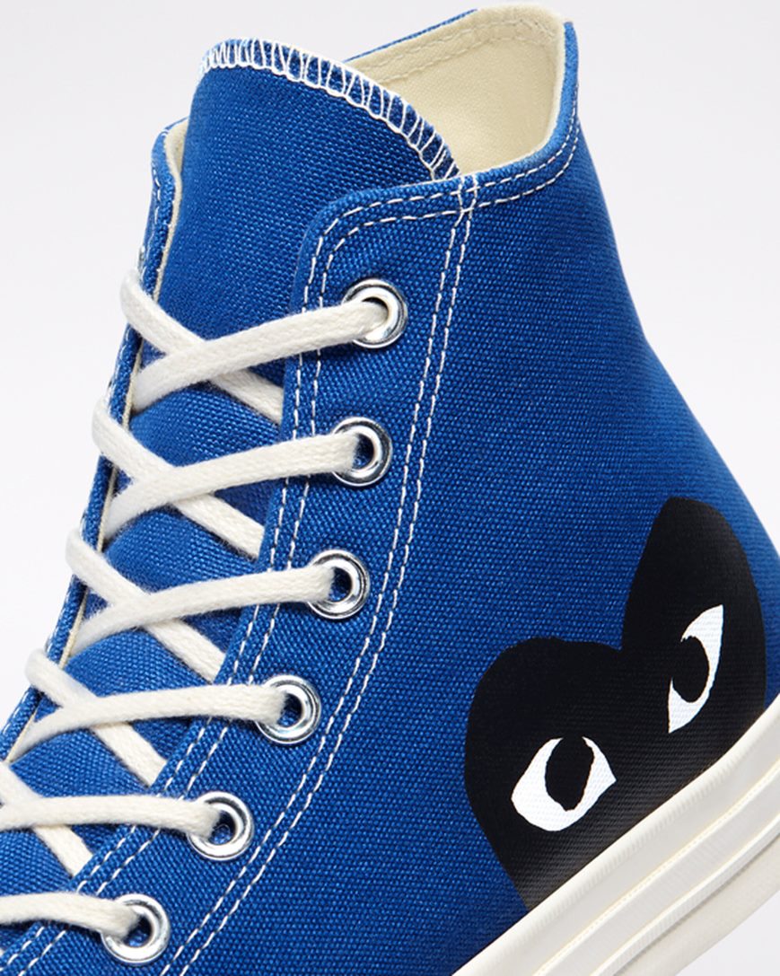 Converse x Comme des Garçons PLAY Chuck 70 Høye Sko Herre Blå Svarte | 813MDGYFL
