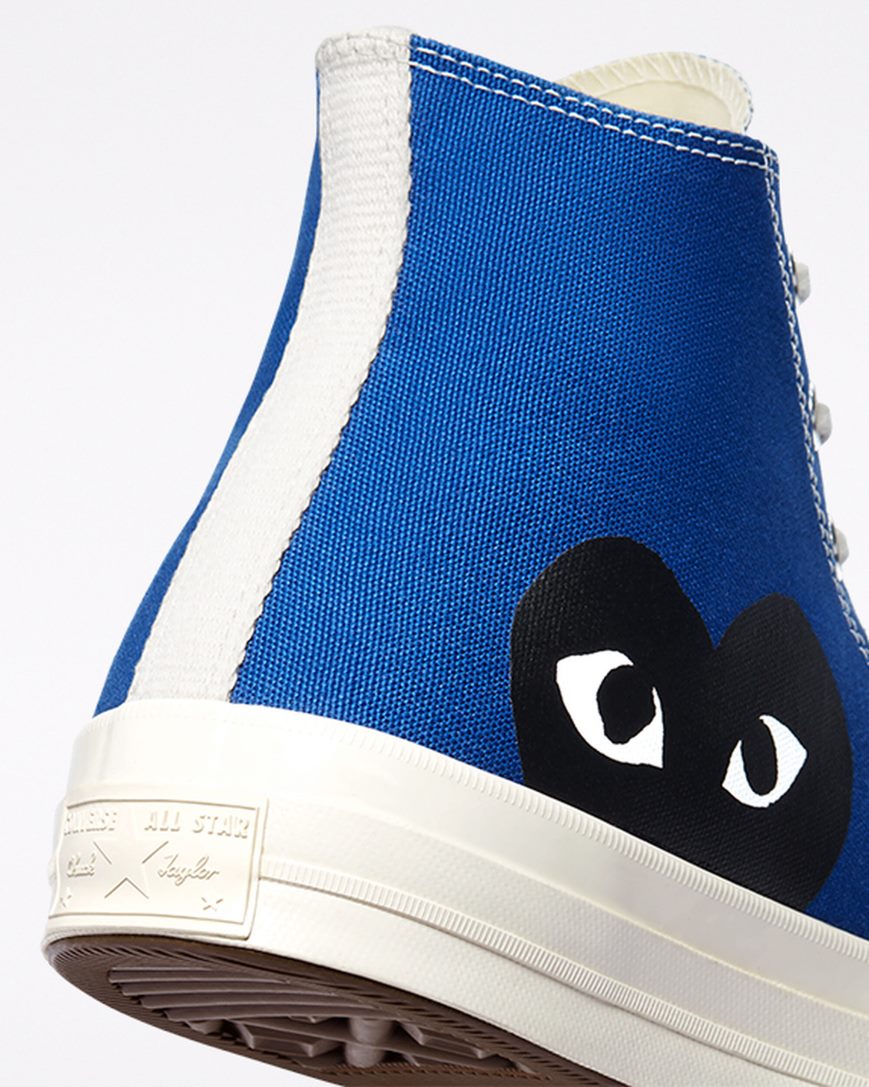 Converse x Comme des Garçons PLAY Chuck 70 Høye Sko Herre Blå Svarte | 813MDGYFL