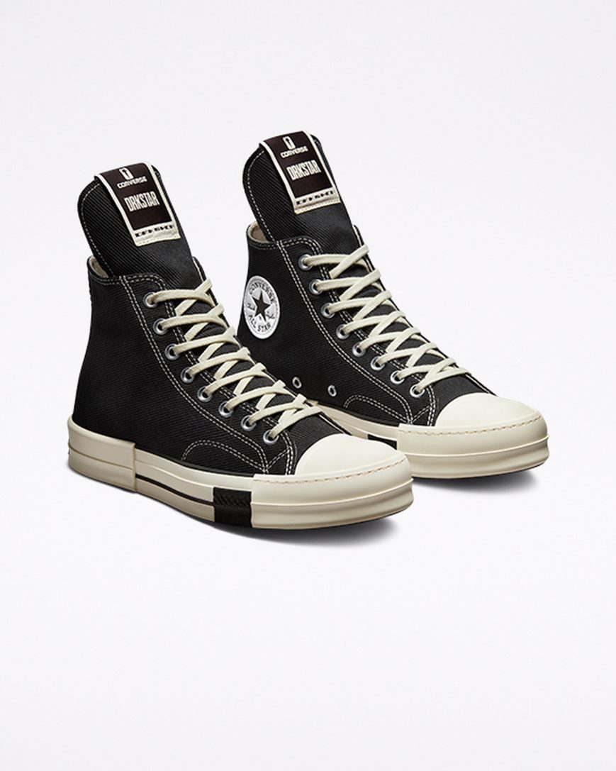 Converse x DRKSHDW DRKSTAR Chuck 70 Høye Sko Dame Svarte | 045QJWZGD