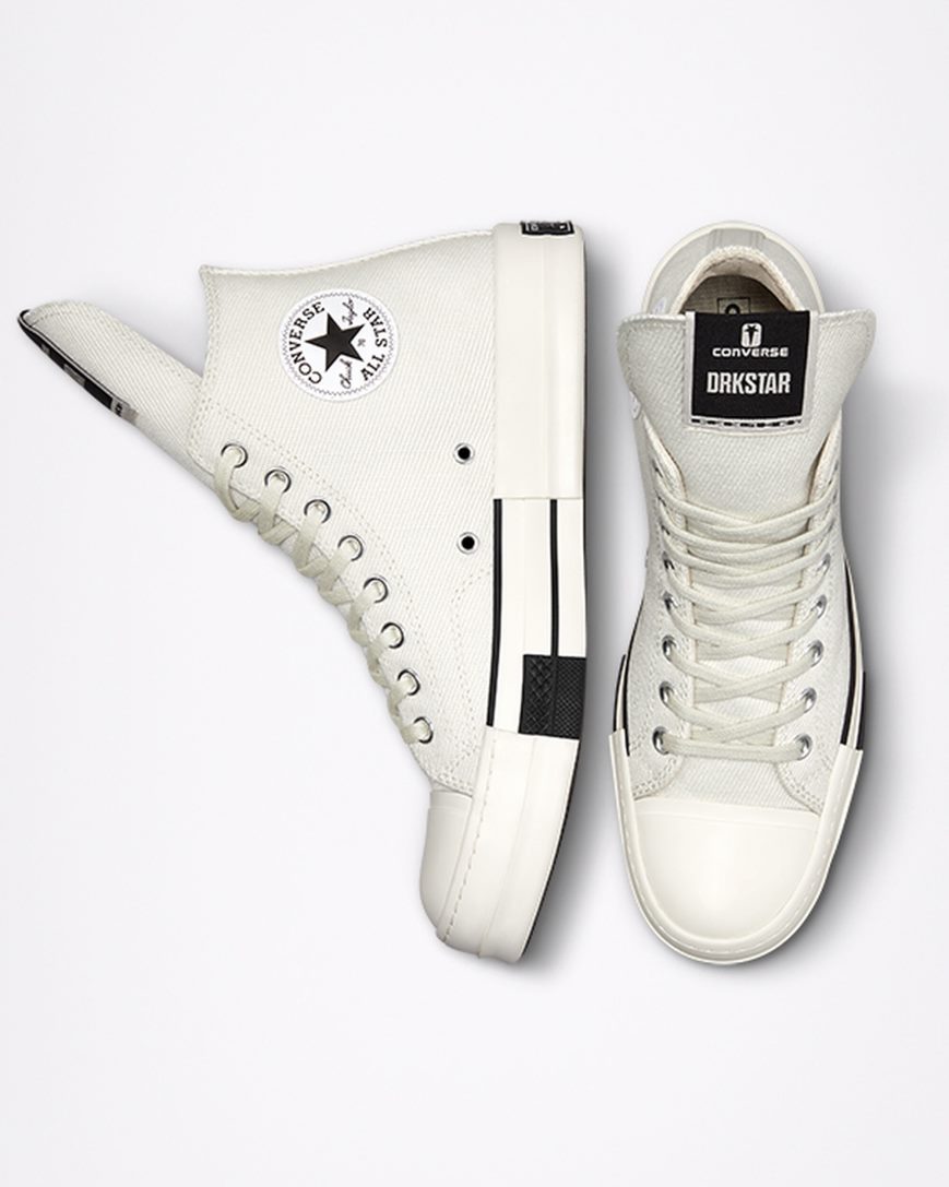 Converse x DRKSHDW DRKSTAR Chuck 70 Høye Sko Herre Hvite Svarte | 589ZODPXE
