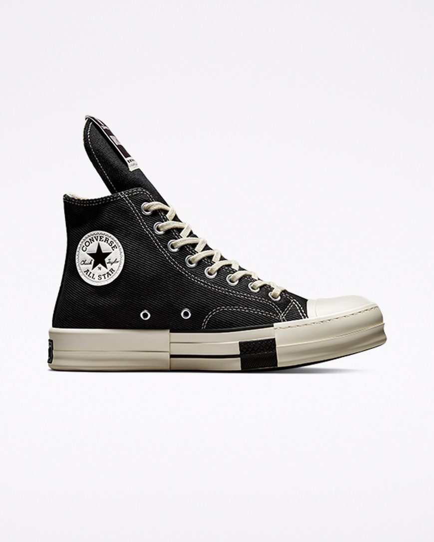 Converse x DRKSHDW DRKSTAR Chuck 70 Høye Sko Herre Svarte | 897RDWGAT