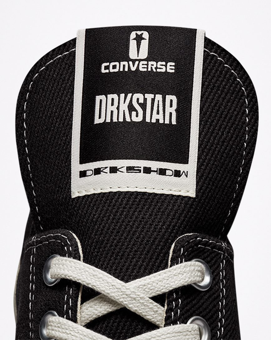 Converse x DRKSHDW DRKSTAR Chuck 70 Lave Sko Dame Svarte | 362XGBANZ
