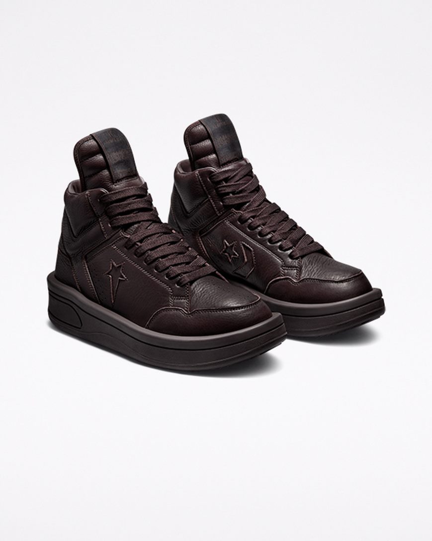 Converse x DRKSHDW TURBOWPN Høye Sko Herre Sjokolade | 607LBTCAO