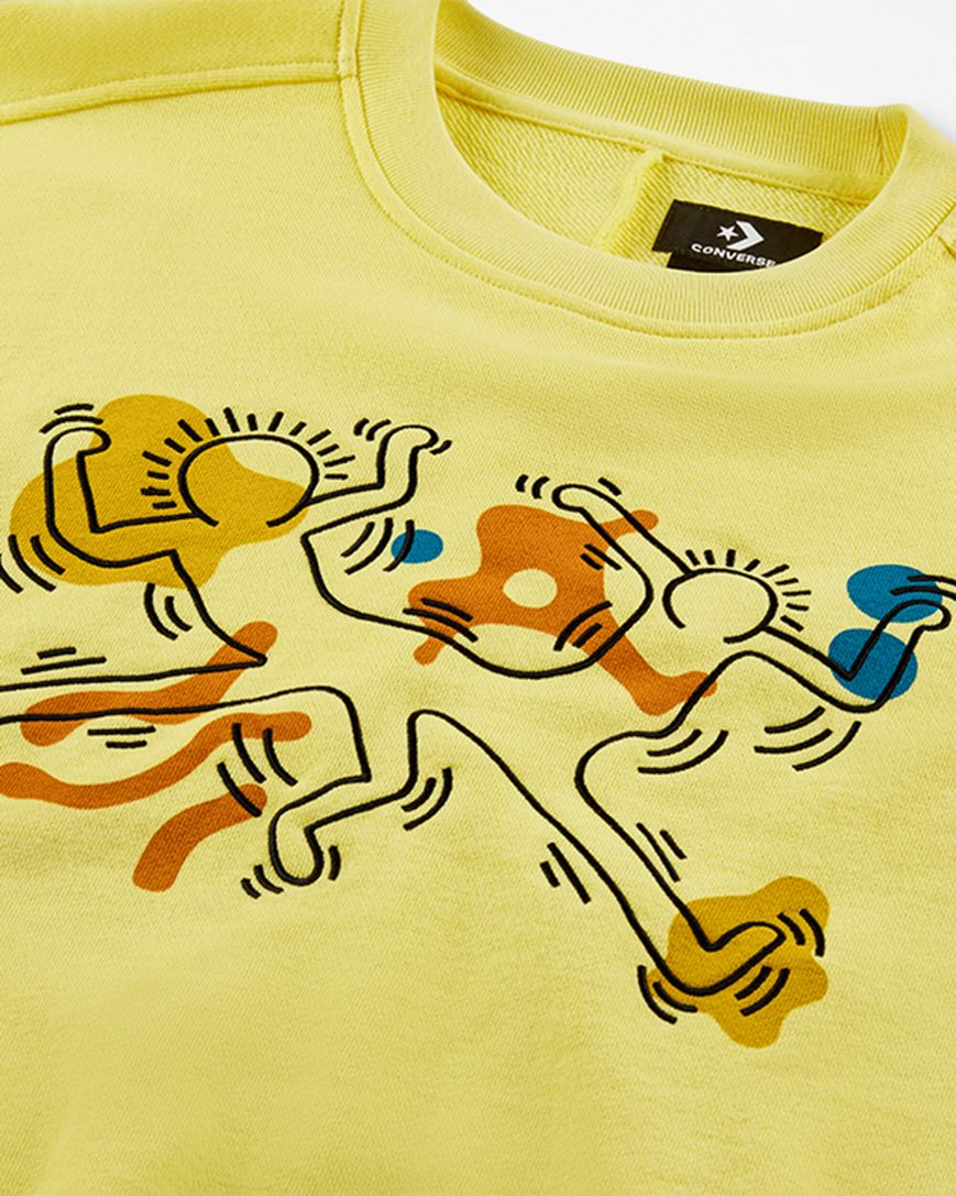 Converse x Keith Haring Shapes Gensere Dame Gul | 659IOQHST