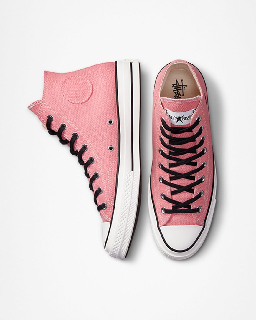 Converse x Stüssy Chuck 70 Høye Sko Herre Lilla Svarte | 524UFEKJA