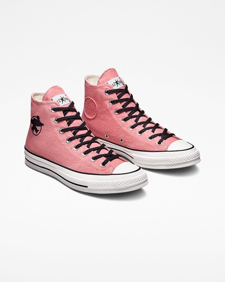 Converse x Stüssy Chuck 70 Høye Sko Herre Lilla Svarte | 524UFEKJA